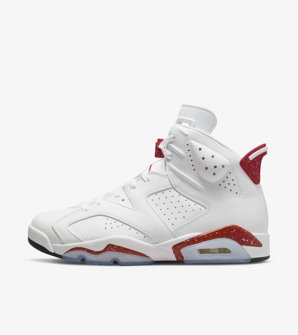 air jordan 6 retro red and white